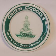 Vintage Green Goddess Wine Cocktail Ashtray Dish 1930s UK Art Deco Ceramic picture