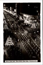 c1940s HOLLYWOOD CHRISTMAS PARADE RPPC Postcard 