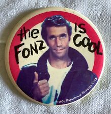 1976 Vintage The Fonz is Cool Pin, Paramount Pictures. picture