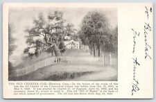 Hartford~Connecticut Colony Old Charter Oak~Blown Down 1856~Artist~1905 Postcard picture