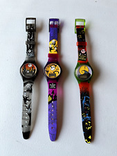 VINTAGE 1990s Burger King NIGHTMARE BEFORE CHRISTMAS Disney Wrist Watch Lot x3 picture