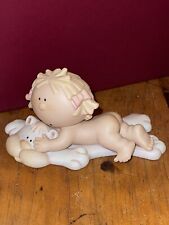 Vintage George Good Ceramic Figurine Bumpkins ￼ Baby On Bearskin Rug Fun picture