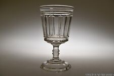 c 1880s PRISM AND CLEAR PANELS by Unknown COLORLESS  5 3/4” H Goblet picture