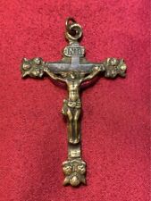 Rare Antique Catholic Heirloom 1865 Jubile Universel Rosary Crucifix picture