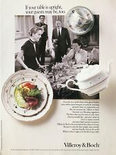 1989 VILLEROY & BOCH If Your Table Is Uptight Your Guests May Be Too PRINT AD picture