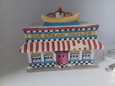 VTG 1998 Retired Lemax Jukebox Junction Lighted Ice Cream Parlor  picture