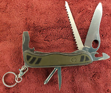 Victorinox Swiss Army Knife One Hand Trailmaster/Trekker Grip GREEN/BLACK 111mm picture