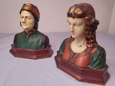 Antique Dante and Beatrice Bookends Ronson picture