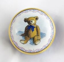 Halcyon Days Smithsonian The Original Teddy Bear 1903 Enamel Mini Trinket Box picture