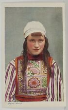 Holland Marker Meisje Young Girl In Traditional Costume Postcard R16 picture