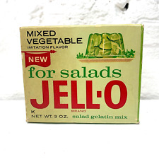Vintage 1960’s Mixed Vegetable Flavored Jello For Salads Sealed Box Jell-o picture