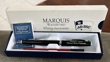 NIB - Marquis by Waterford Anheuser Busch Black Lacquer & Chrome Ball Point Pen picture