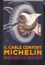 IL CABLE COMFORT MICHILIN TIRES FRENCH ADVERTISING MICHELIN MAN POSTCARD COPY picture