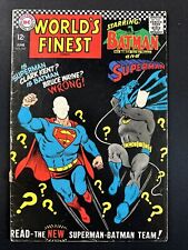 Worlds Finest #167 Batman Superman DC Comics 1st Print Silver age 1967 G/VG *A2 picture