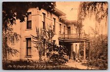 Greencastle Indiana~Phi Psi Sorority House DePauw University~Sepia Postcard 1908 picture