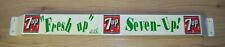 7 UP 1970's  Metal Antique Vintage Advertising Entry Door Push Bar  picture