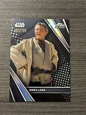 Topps Star Wars 2023 Chrome Black Owen Lars #30 Silver Parallel Refractor /199 picture