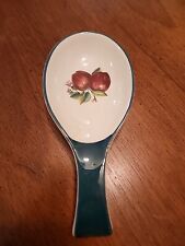 Casuals By China Pearl Apple Spoon Rest Holder Green Discontinued picture
