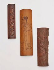 Three bamboo wrist rests 19th/ 20th century (3) picture