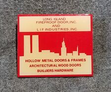 LMH Pin Pinback LONG ISLAND FIREPROOF DOORS Metal Wood HOME DEPOT Lowes Employee picture