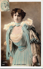 1906 French actress Postcard RPPC Marie-Louise Derval by Paul Boyer Antique picture