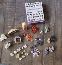 40 PCS Crystals and Minerals Plus Crystal Bible Book By Judy Hall picture