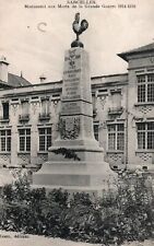 VINTAGE POSTCARD SARCELLES MEMORIAL FOR THOSE LOST DURING THE GREAT WAR 1914-18 picture