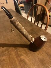Vintage Turkish  Hand Carved Smoking Pipe READ DESCRIPTION**. picture