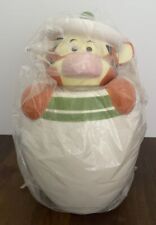 Disney Winnie the Pooh Tigger Peek a Boo Cookie Jar/Canister Green NEW picture
