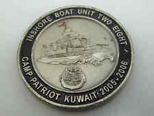 INSHORE BOAT UNIT TWO EIGHT CAMP PATRIOT KUWAIT OIF 2005-2006 CHALLENGE COIN picture