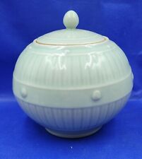 Vintage Chinese Celadon Glazed Porcelain Jar With Lid picture
