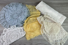 Large Lot of Unbranded Vintage Lace Doilies & Table Runners picture