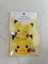 New Limited Edition Pokémon Pikachu Hair clip Barrette 2pcs Japan picture