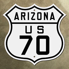 Arizona US route 70 Old West Highway marker road sign 1926 Globe Phoenix 16x16 picture
