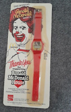 Vintage 1984 Ronald McDonald House Digital has RED BAND Watch Coca Cola Sealed picture