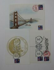 MIxed Lot 3 50th Anniv San Francisco Postcard 1909 Great Seal of CA Gold Ink  picture