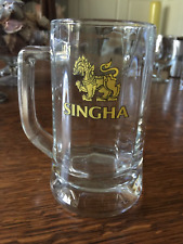 Singha Beer Thailand Lion Logo Glass Mug picture