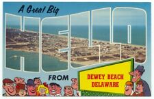 A Great Big Hello From Dewey Beach DE Postcard Delaware picture