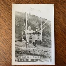 '56 Souvenir Berthoud Pass elevation 12,000 11,315 ski lift chair Colorado Rocky picture