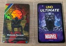 2022 Marvel Ultimate Uno Black Panther Wakanda Forever Foil Uncommon Card picture