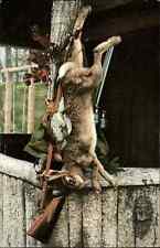 Hunting Gear Dead Rabbit Gun Binoculars c1905 Postcard picture