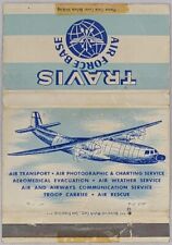 Vintage Universal 40 Strike Matchbook Cover Travis Air Force Base Airplane BX picture