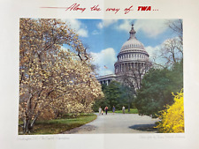 Along the Way of TWA Poster Washington DC The Capitol Springtime 22