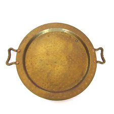 Vintage Brass Tray Samovar Copper Rivits at handles 10