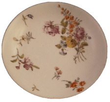 Antique 18thC Chelsea Porcelain Soft Paste Floral Saucer Red Anchor Period picture