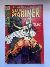 Sub-Mariner #9 Marvel Comics 1969 1st Appearance Naga + Serpent Crown 🔑 picture