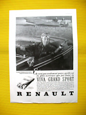 RENAULT VIVA CABRIOLET GRAND SPORT RAYMOND DELMOTTE AD 1936 PRESS ADVERTISEMENT picture