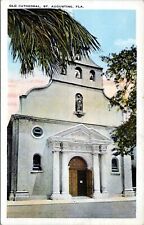 St. Augustine Florida Postcard 1920 Old Cathedral Unused MD picture