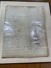 Missouri Senator Thomas Hart Benton Autograph Letter Signed 1846 2-sided Leather picture