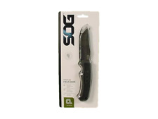 SOG Knives Field Fixed Blade Knife Full Tang Black TPR FK1001-CP W/ SHEATH :)  picture